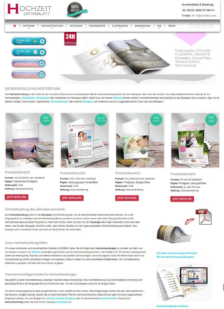 Hochzeitszeitung
