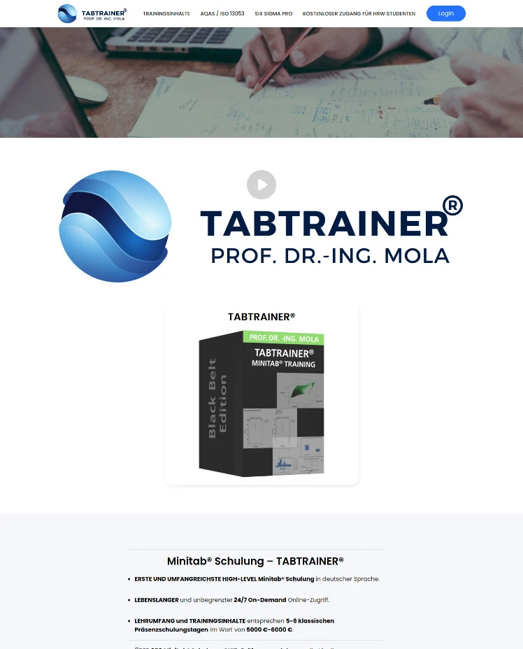 Minitab® Schulung von Prof. Dr. Murat Mola